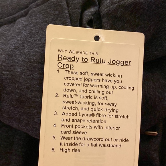Lululemon Ready to Rulu Jogger Crop - Picture 6 of 7